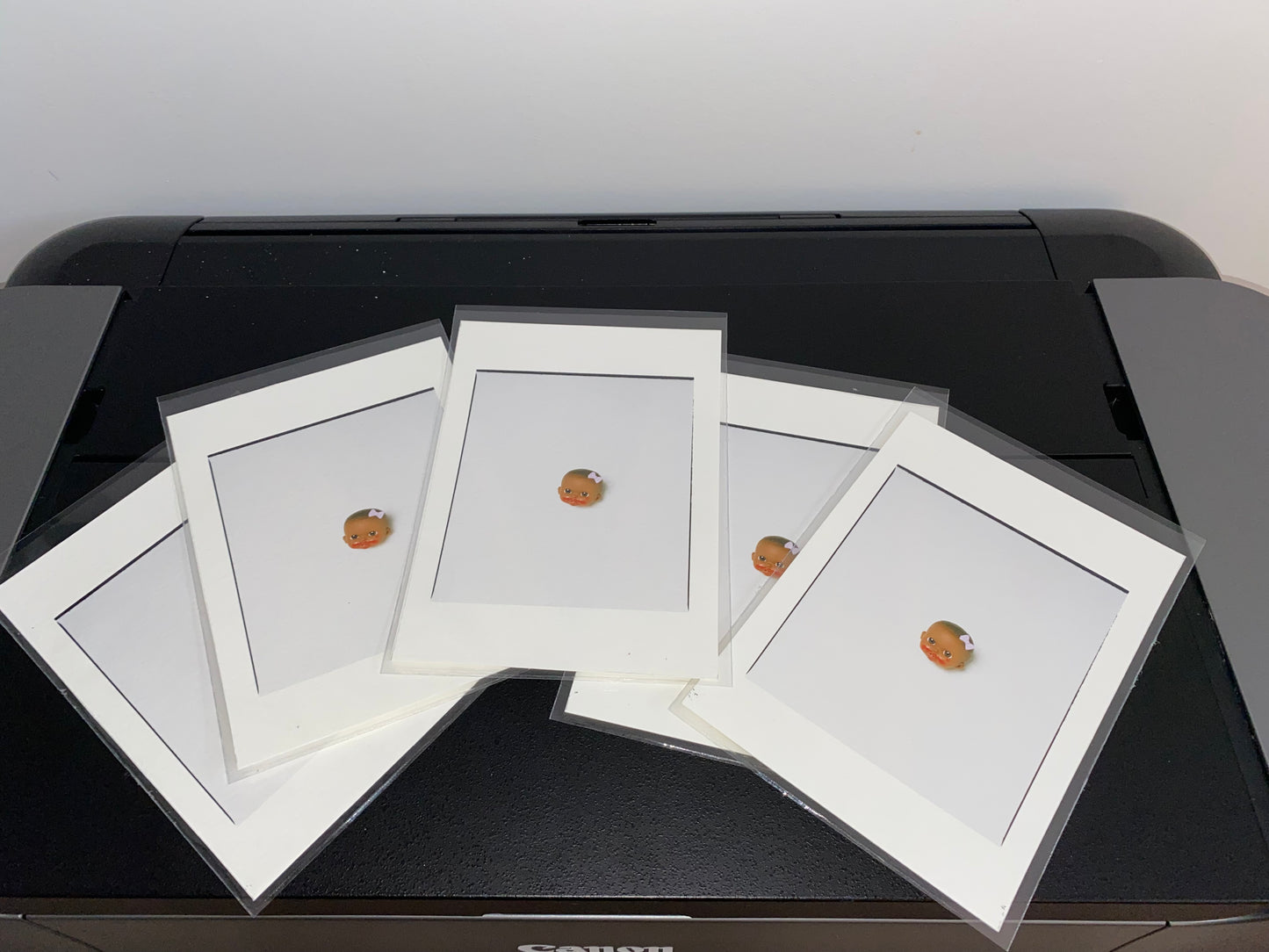 Baby Head [Secret Garden] - 5 x 7 Cotton Print