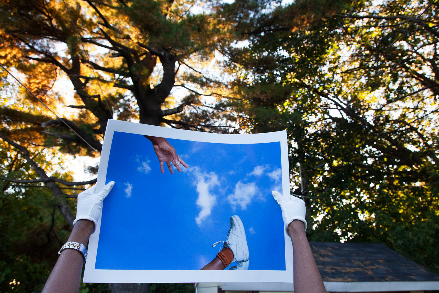 The Fall of Nike : Blue [Sky High] - 22 x 17 Luster Print