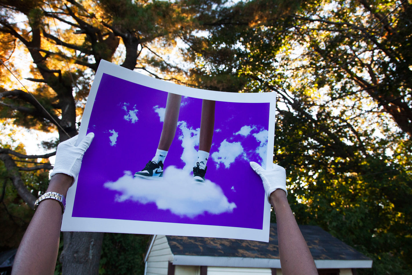 The Fall of Nike : Purple [Sky High] - 22 x 17 Luster Print